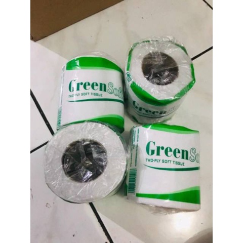 TISU GREEN SOFT GULUNG CORELESS TANPA TULANG LEMBUT ISI 10 ROLL