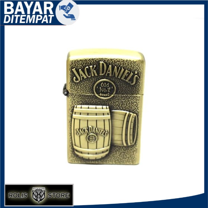 PROMO KOREK API GAS JACK DANIELS JD 3715 MODEL ZIPPO MANCIS LAS LIGHTER