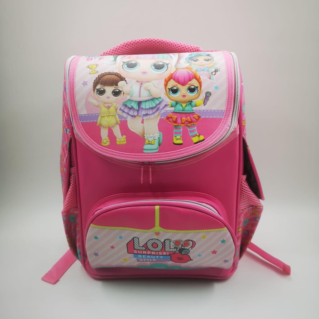 PA TAS RANSEL SEKOLAH ANAK TK SD IMPORT KARAKTER LOL BATMAN IRONMAN FROZEN SPIDERMAN BAHAN FIBER 9065 BE / TA014