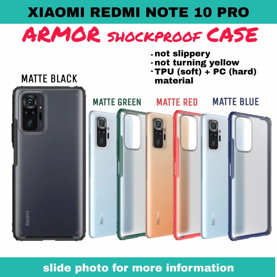 Casing Case Xiaomi Redmi Note10 Pro Armor Shockproof case xiaomi redmi note 10 pro