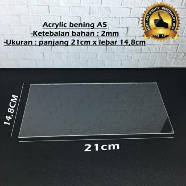 

Terlaris Acrylic Lembaran 2mm Ukuran A5