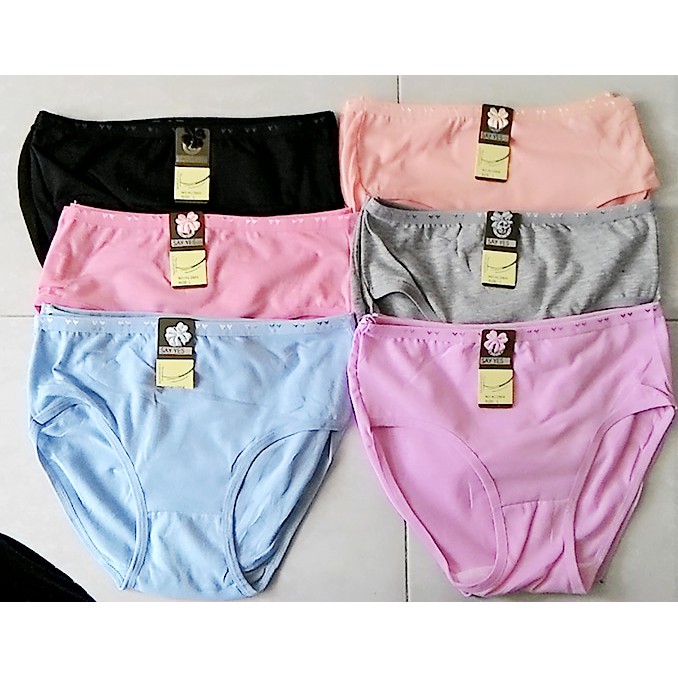 3 Pcs Celana Dalam Say Yes - Celana Dalam Wanita - Mix Random Warna