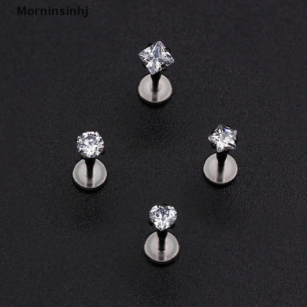 Anting Stud Tindik Tulang Rawan Telinga Bahan Stainless Steel 16G