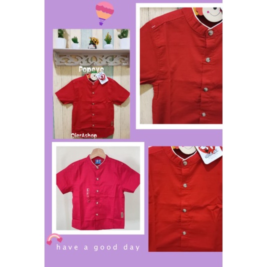 Kemeja panjang koko kemko anak laki laki popeye/Jsl/cool/lee cooper