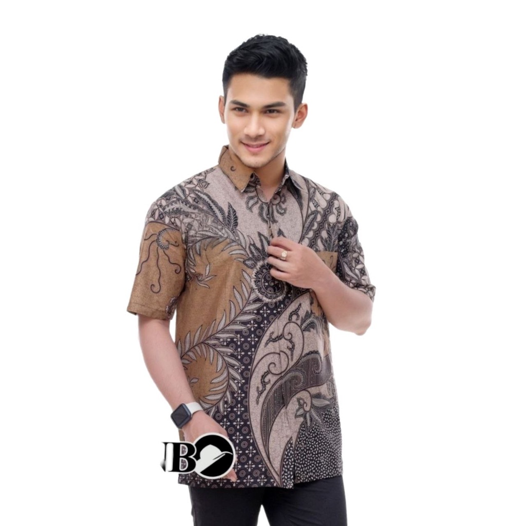 kemeja batik pria lengan pendek