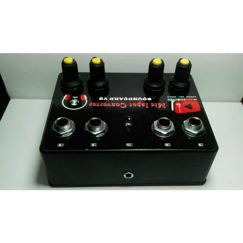 Mic Converter Soundcard V8 Output Bisa Ke Condenser dan Dynamic (Mic Input Converter Soundcard V8)