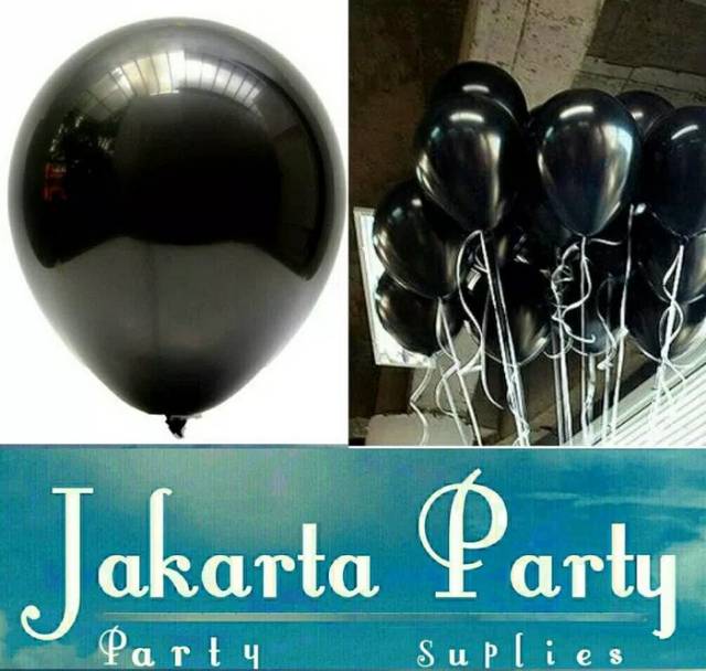 Balon Metalik Hitam