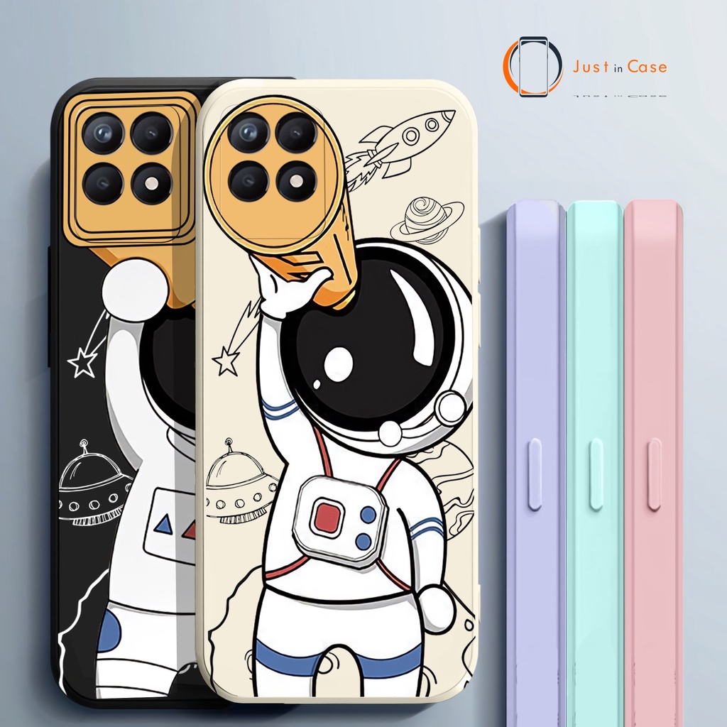 Case Macaron Astronaut (UV09) Softcase Realme 8i 8/8Pro C35 C31 C25 C21 C20 C17 C15 C12 C11 5 5i 5s 5 Pro 6 6 Pro 7 7 Pro C3 C2 Narzo 20 pro 30a 50a