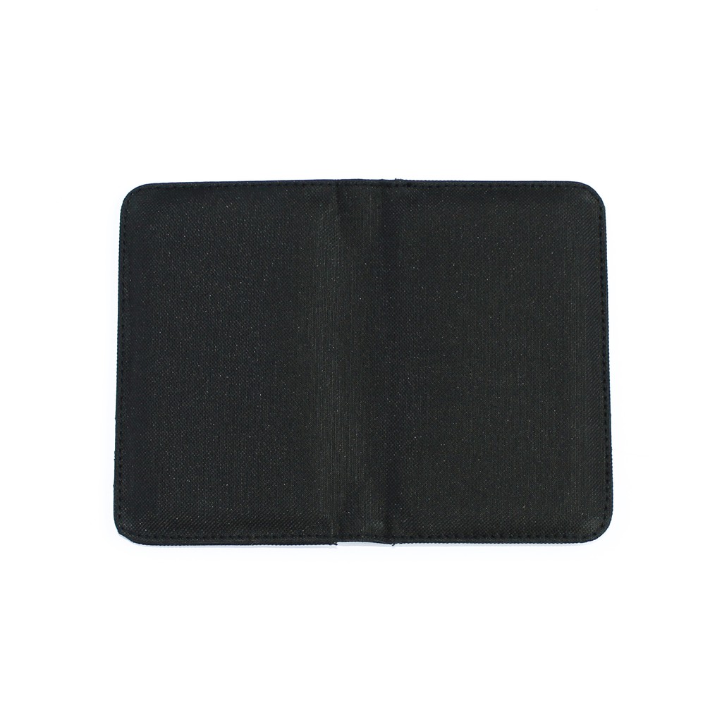 Dompet Kartu Pria Wanita card holder model slim slot vertical hitam EMDK54