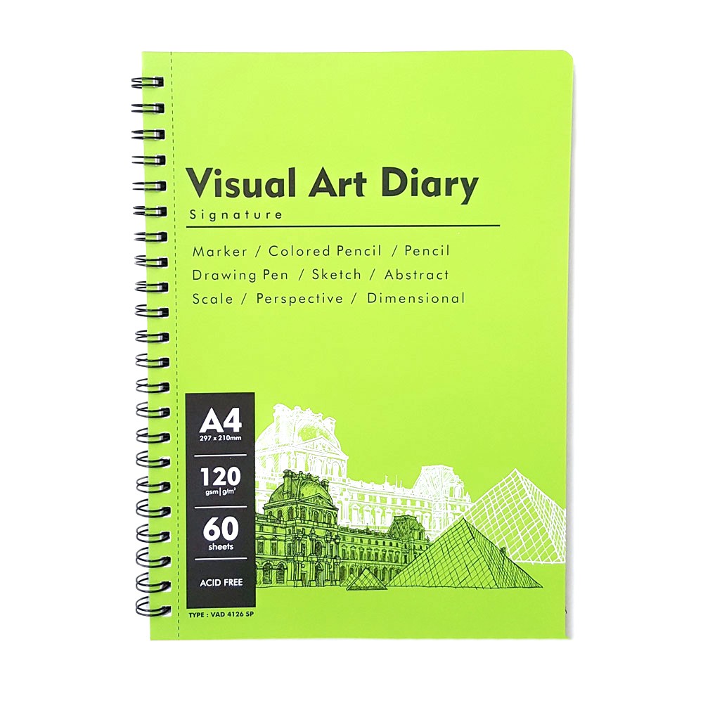 

V-TEC VISUAL ART DIARY SPIRAL SKETCHBOOK A4 - 60 LEMBAR / 120 GSM VAD-41126SP