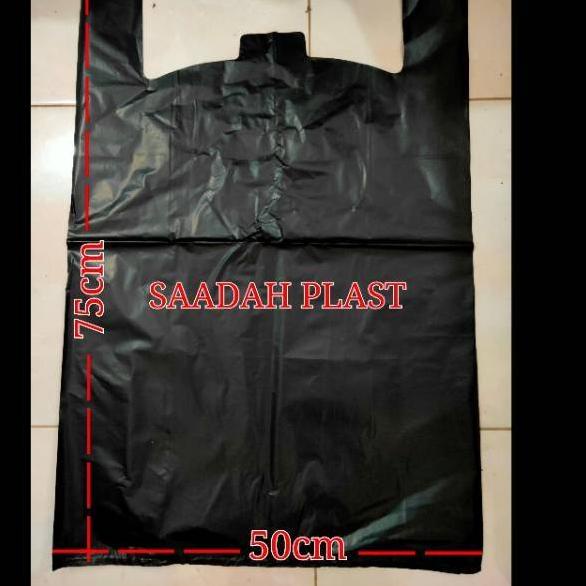 Terbaru dan terlaris HD Kantong Kresek Plastik 50 Hitam Raja Jumbo Tebal / Ukuran 50 Besar