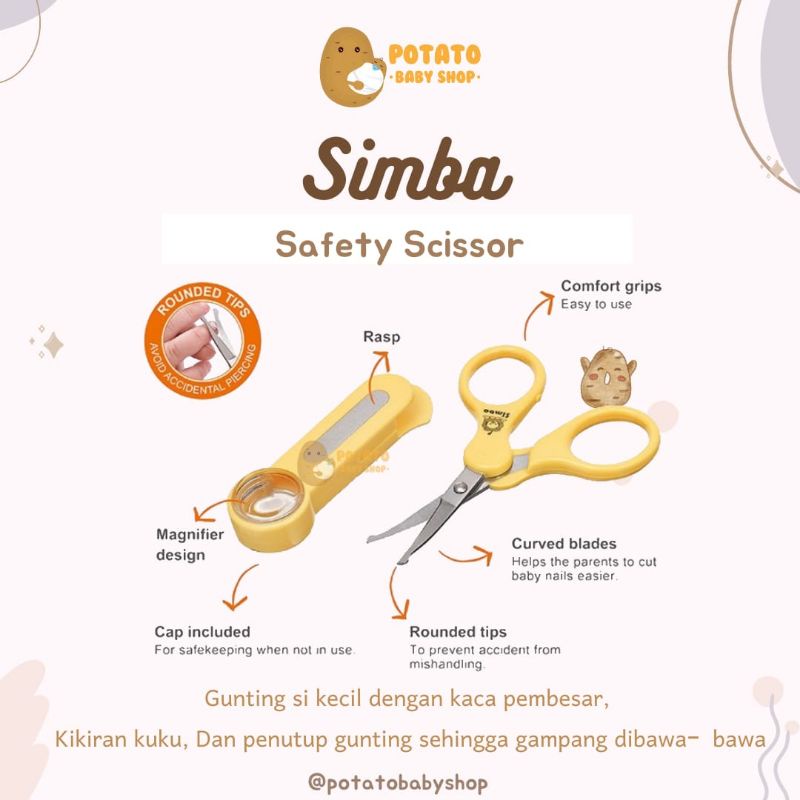 Simba Safety Scissor - Gunting Kuku Baby Scissors