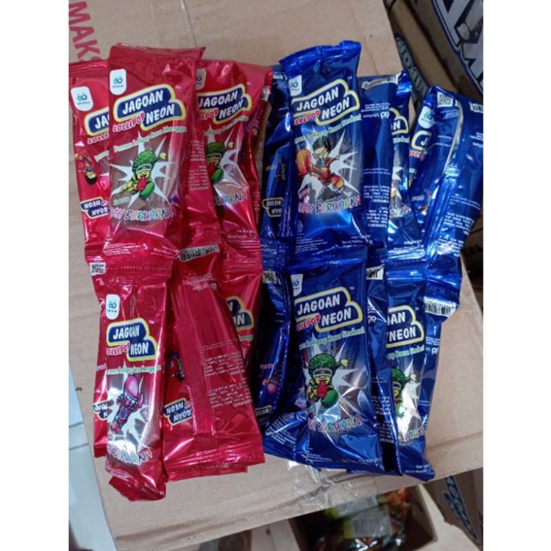 Permen lolly Jagoan neon isi 12pcs