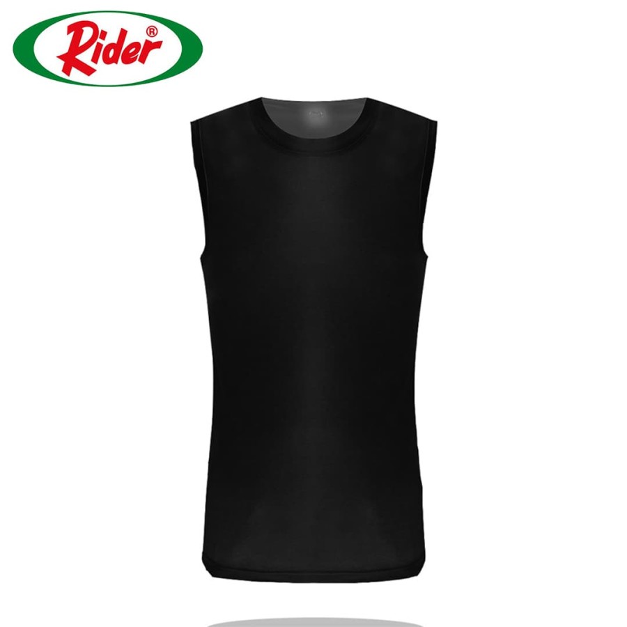 Rider Kaos Runcool Pria Dewasa O-Neck R 227 BW HITAM ISI 1 Pcs