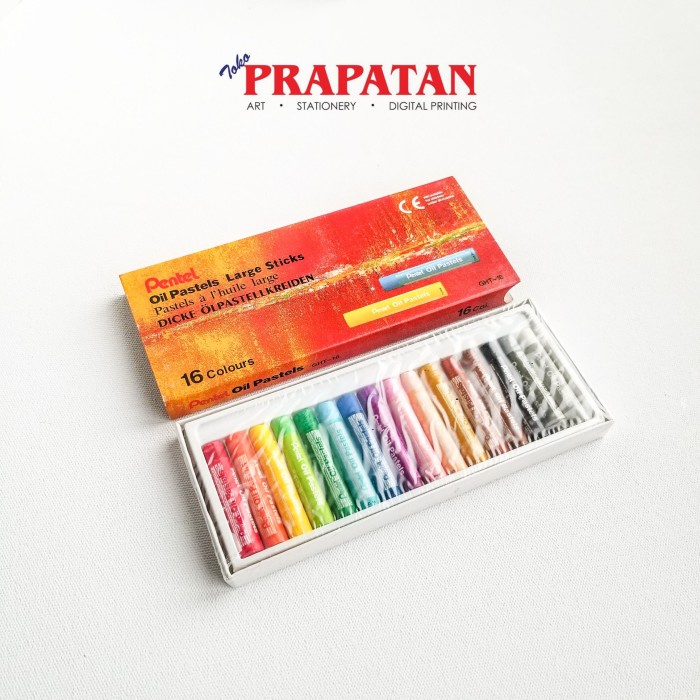 

PASTEL-DRY-OIL- CRAYON PENTEL / OIL PASTEL LARGE STICK 16 WARNA -OIL-DRY-PASTEL.
