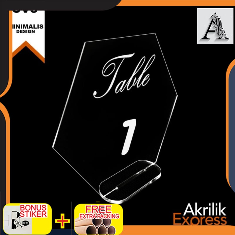 

Grosir TERMURAH / Nomor Meja Akrilik