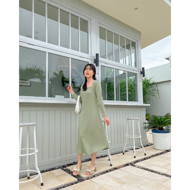 KANON - Loraine Knit Dress - Dress pantai / musim panas rajut bodycon