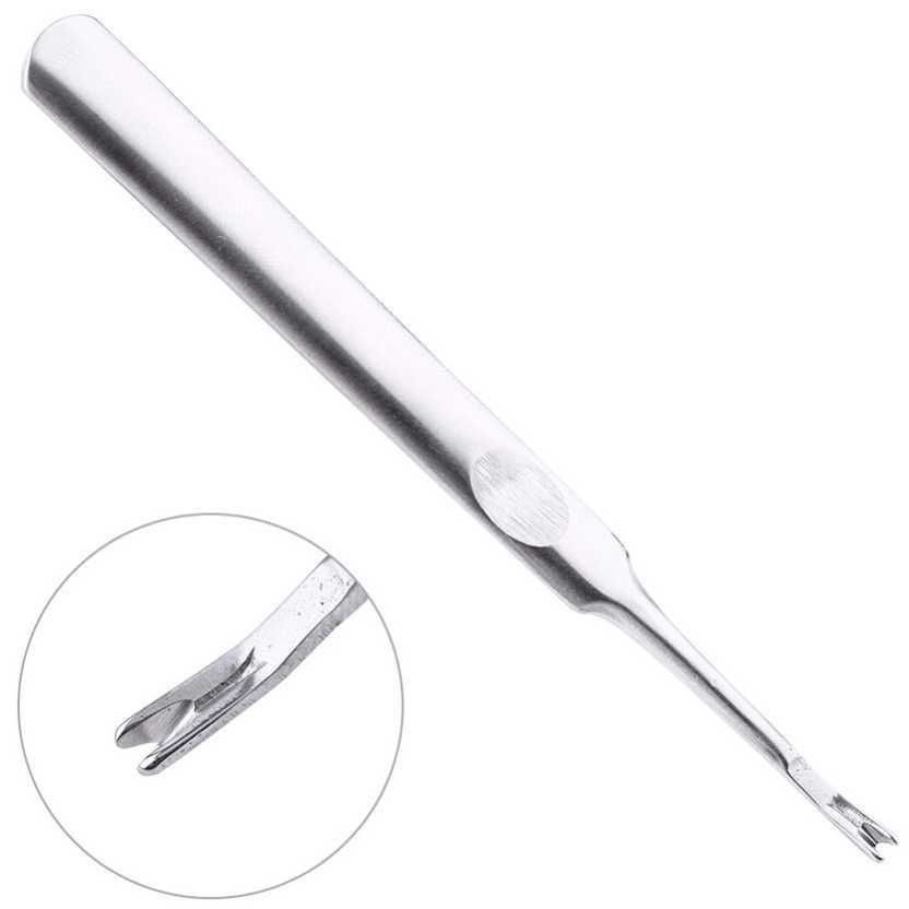 Alat Pencabut Kutikula Kuku Kulit Mati Pinset Stainless Steel Nail Spoon Kulit Mati Kaki Pedicure