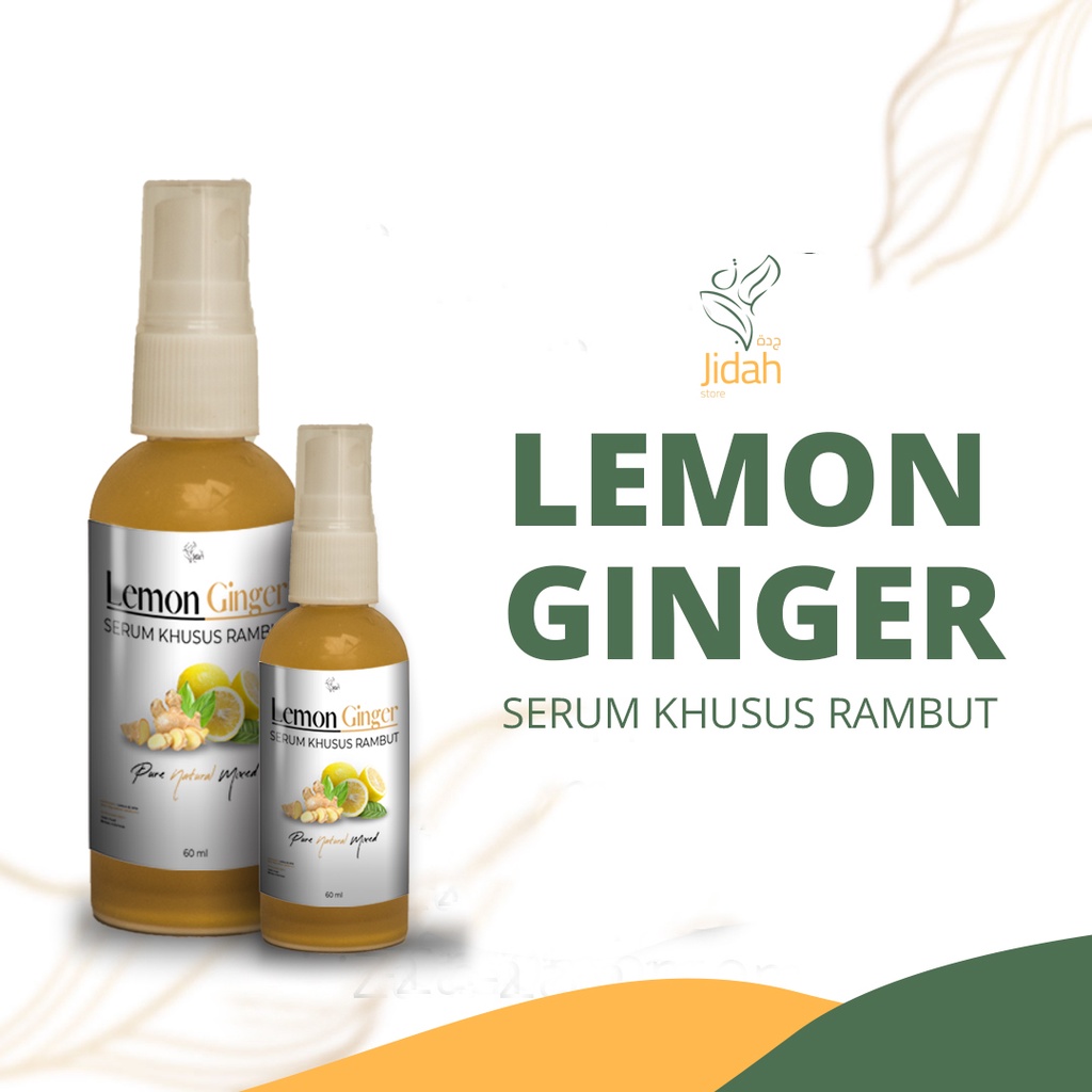 Lemon Ginger Hair Serum Organik Hair Serum masker Jahe Lemon Atasi Rambut Rontok