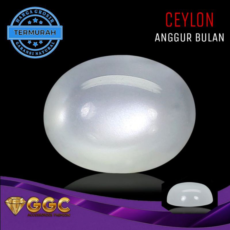 Batu Natural Anggur Bulan Ceylon Original