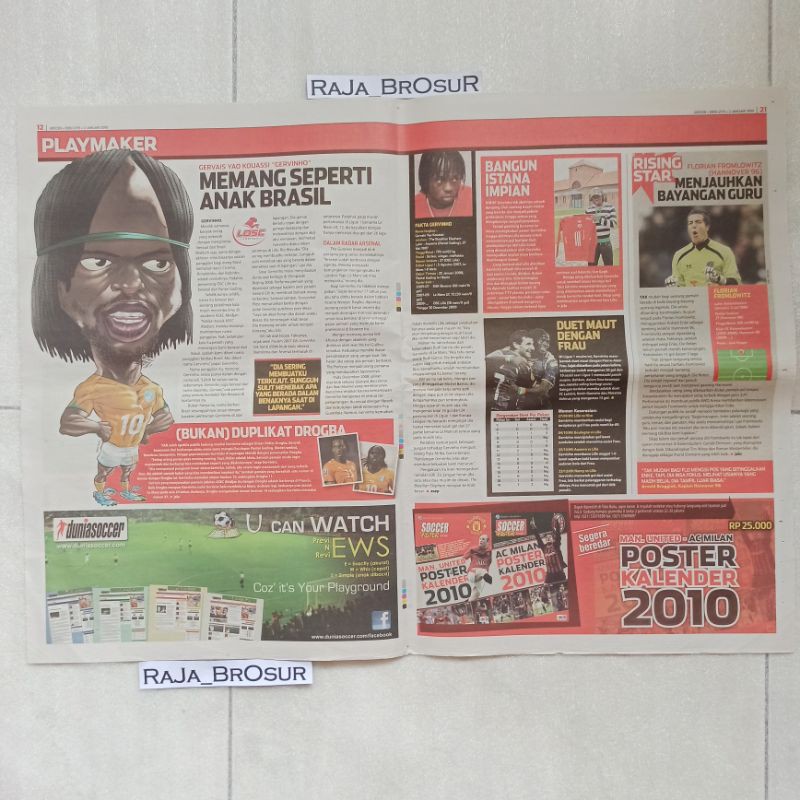 Rubrik koran soccer playmaker Gervinho jersey timnas pantai gading