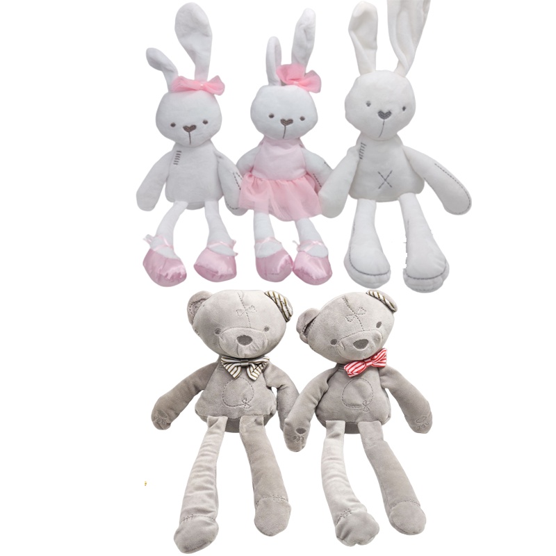 Mainan Plush Bear Rabbit Menggemaskan Koleksi Yang Bagus Untuk Anak Muda!