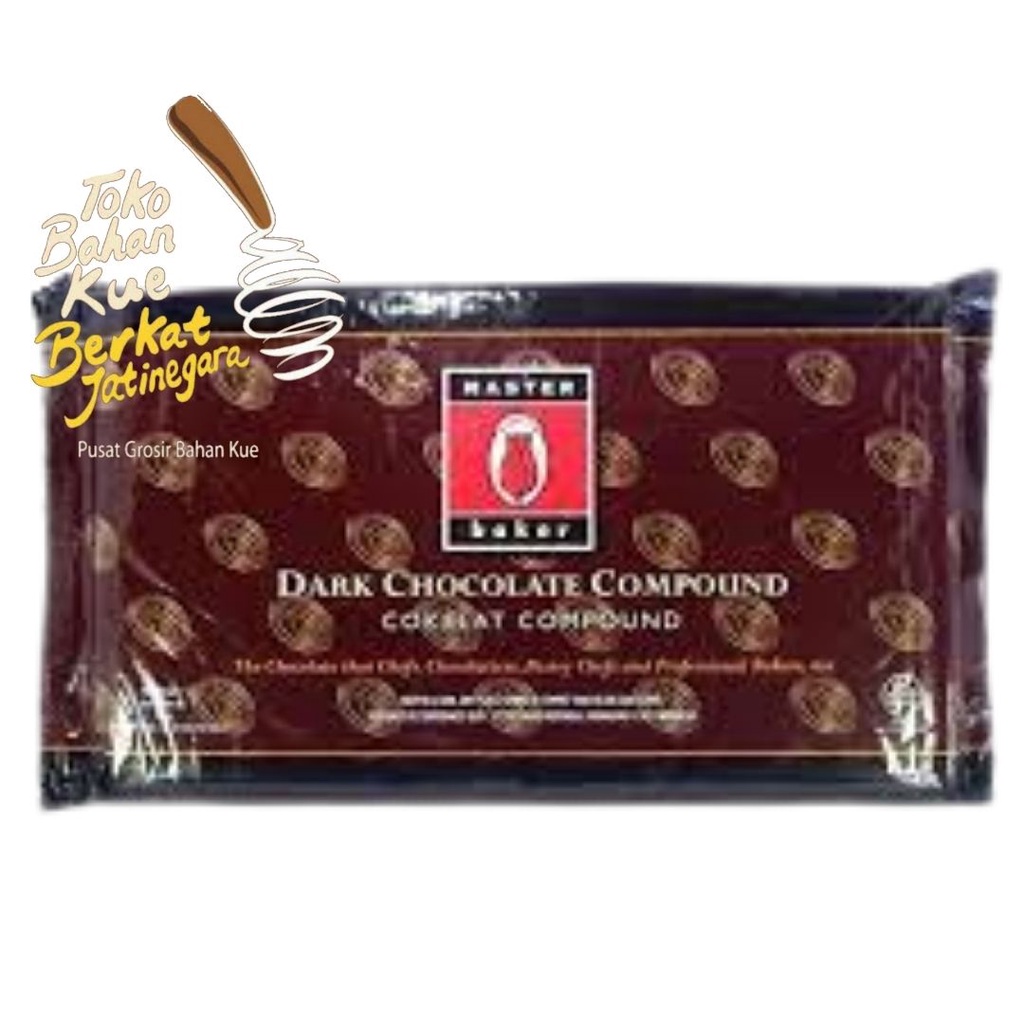 COKLAT BATANG TULIP MASTER BAKER 5 KG / COKELAT DARK CHOCOLATE COMPOUND / DUS ( 4 BLOK)