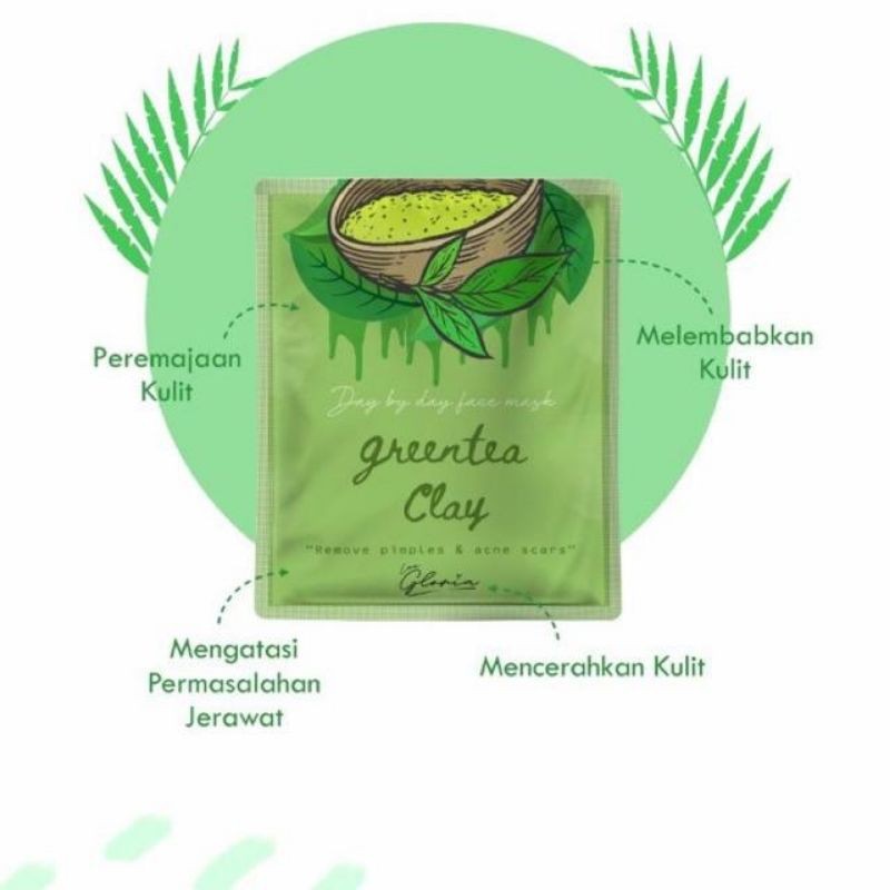 Masker By Lea Gloria Green tea Clay 20gr