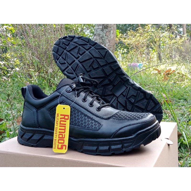 Rum85 sepatu kets tactical RUMAOS model sarangtawon kulit sapi asli