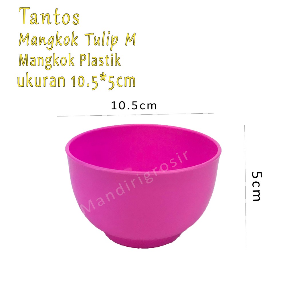 Mangkok plastik * Mangkok Tulip M * Pink *5162