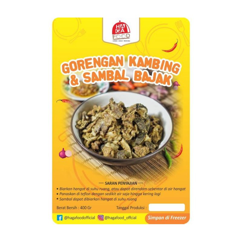 

GORENGAN KAMBING SAMBAL BAJAK