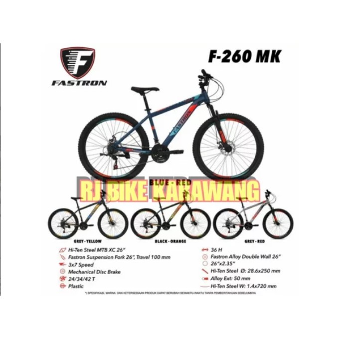 Sepeda MTB 26 Fastron 260 MK 3x7 Speed