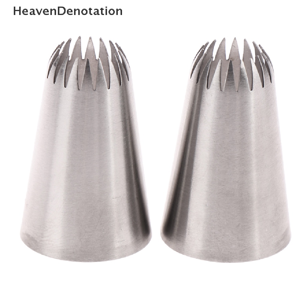 [HeavenDenotation] D66 #18 Open Star Icing Nozzle Piping Tip Stainless Steel Cake Decorating Tips