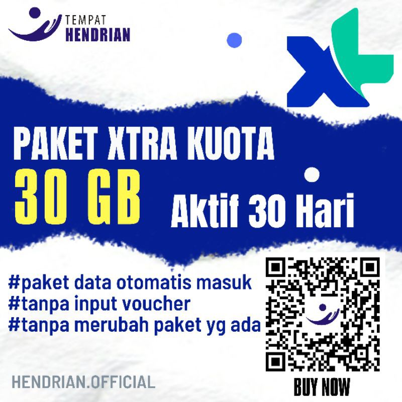 Paket Data XL Xtra Kuota 30 GB Masa Aktif 30 Hari
