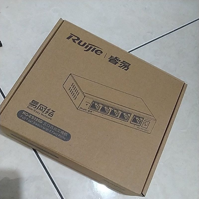 SWITCH HUB 5PORT RUIJIE BESI (NON GIGABIT)