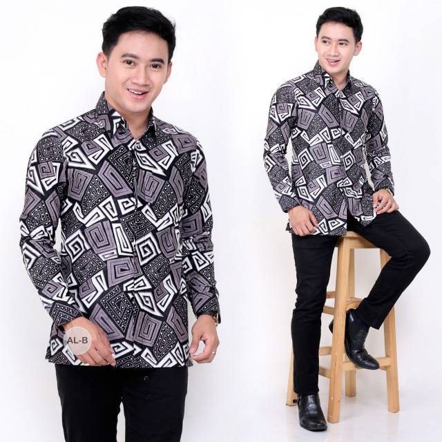 Kemeja Batik Pria Ppbtk07 Wsa04 Lengan Panjang /kemejapria/kemejabatik/batikpria/batikmodern