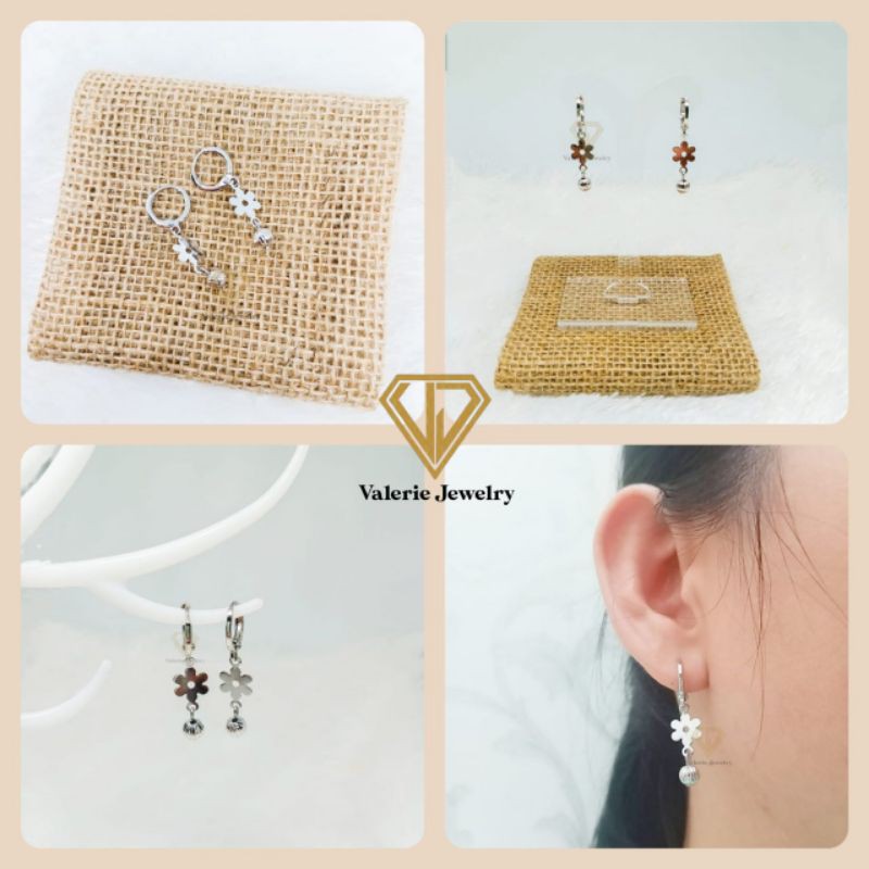 ANTING JURAI ANTING BUNGA ANTING WANITA ANTING KOREA ANTING KLIP ANTING JEPIT ANTING CLIP GIWANG SIL