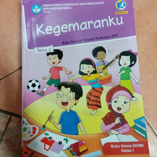 Buku Tematik SD kelas 1 Tema 2 Kegemaranku