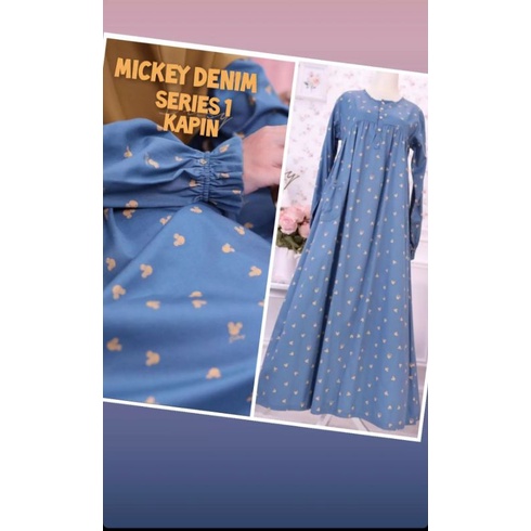New mickey denim nighgown ditsy official