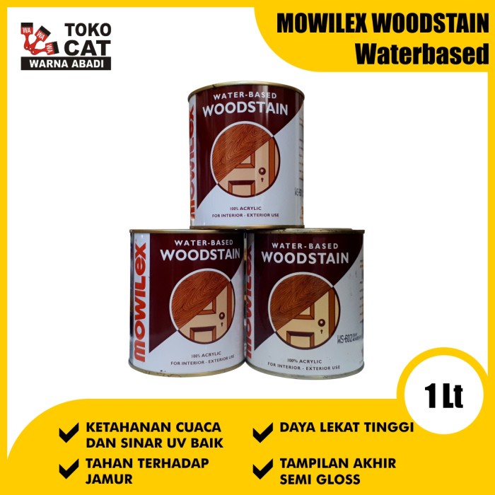 kayucat- cat mowilex woodstain 1 liter -cat kayu