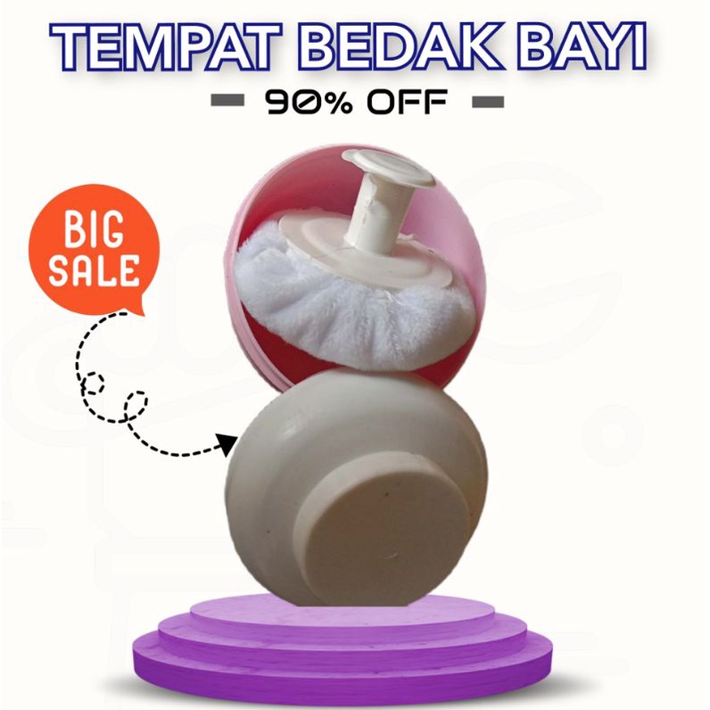 TEMPAT BEDAK BAYI / TEMPAT BEDAK TABUR / CASE BABY POWDER / WADAH BEDAK