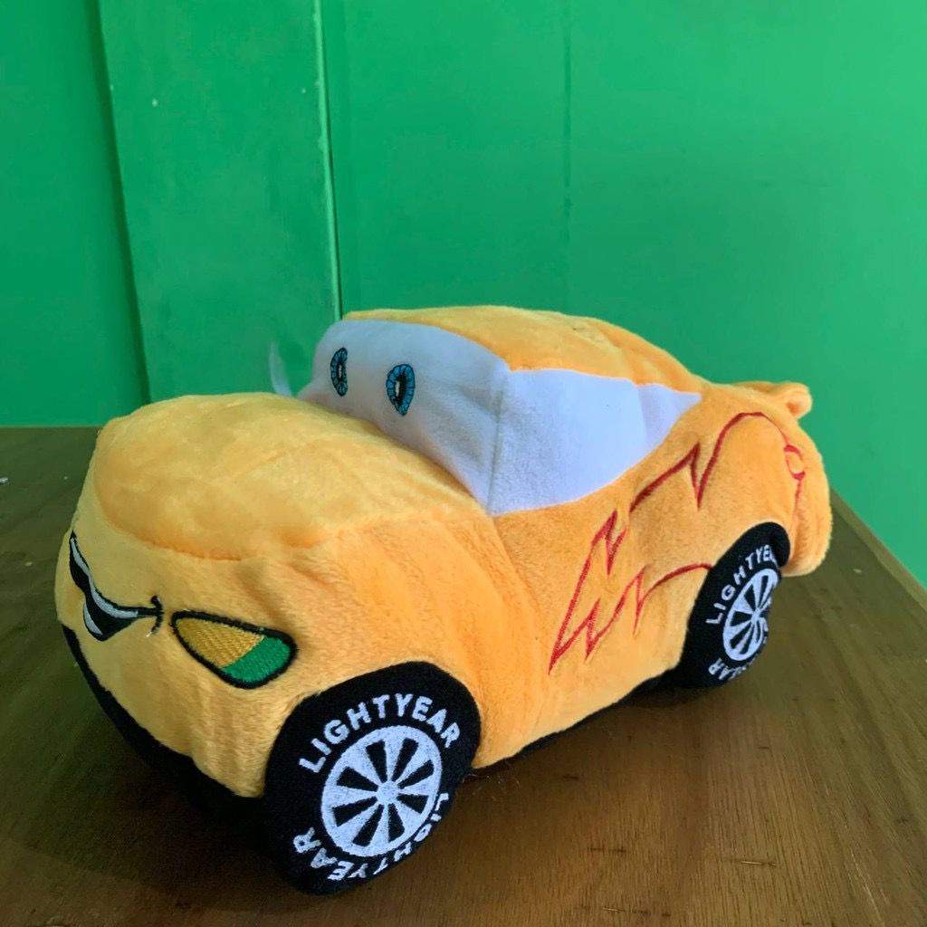 Boneka Mobil Cars Mcqueen 4 warna Panjang 35cm Berlabel SNI