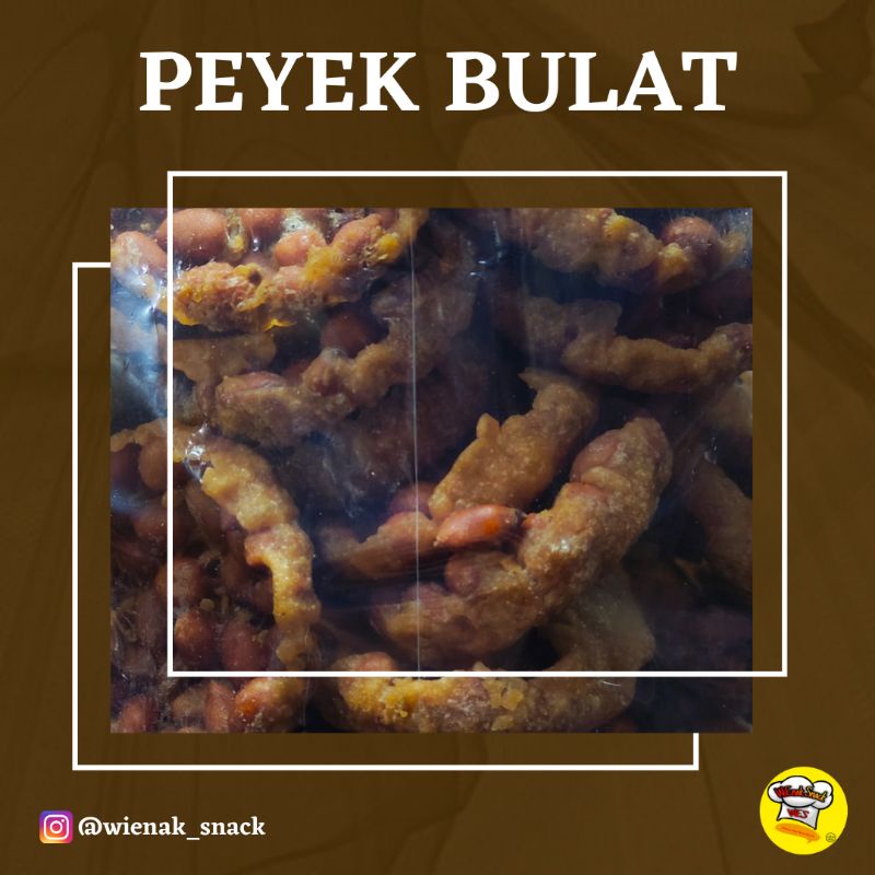 

Camilan Kiloan Peyek / Rempeyek Kacang Bulat (500 g)