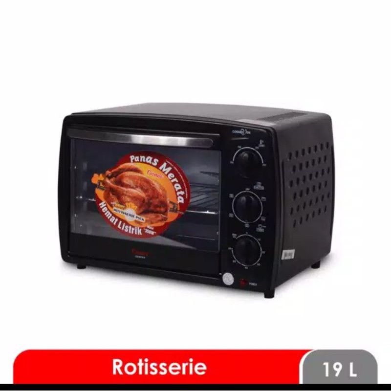 COSMOS Oven Listrik 19 Liter with Rotisserie CO 9919 R - Garansi Resmi 1 Tahun