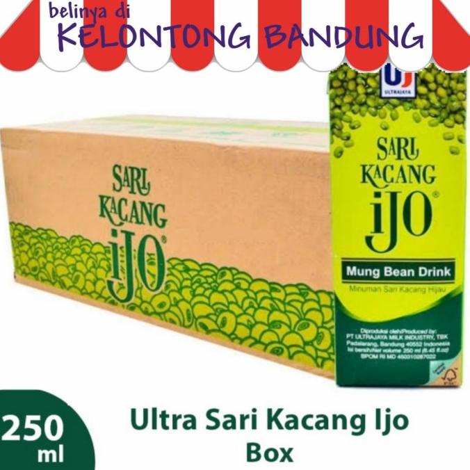 

(BISA COD) Ultra Sari Kacang Ijo 250ml Ultrajaya Kacang Hijau 250 ml - 1 Dus TERJAMIN Kode 139