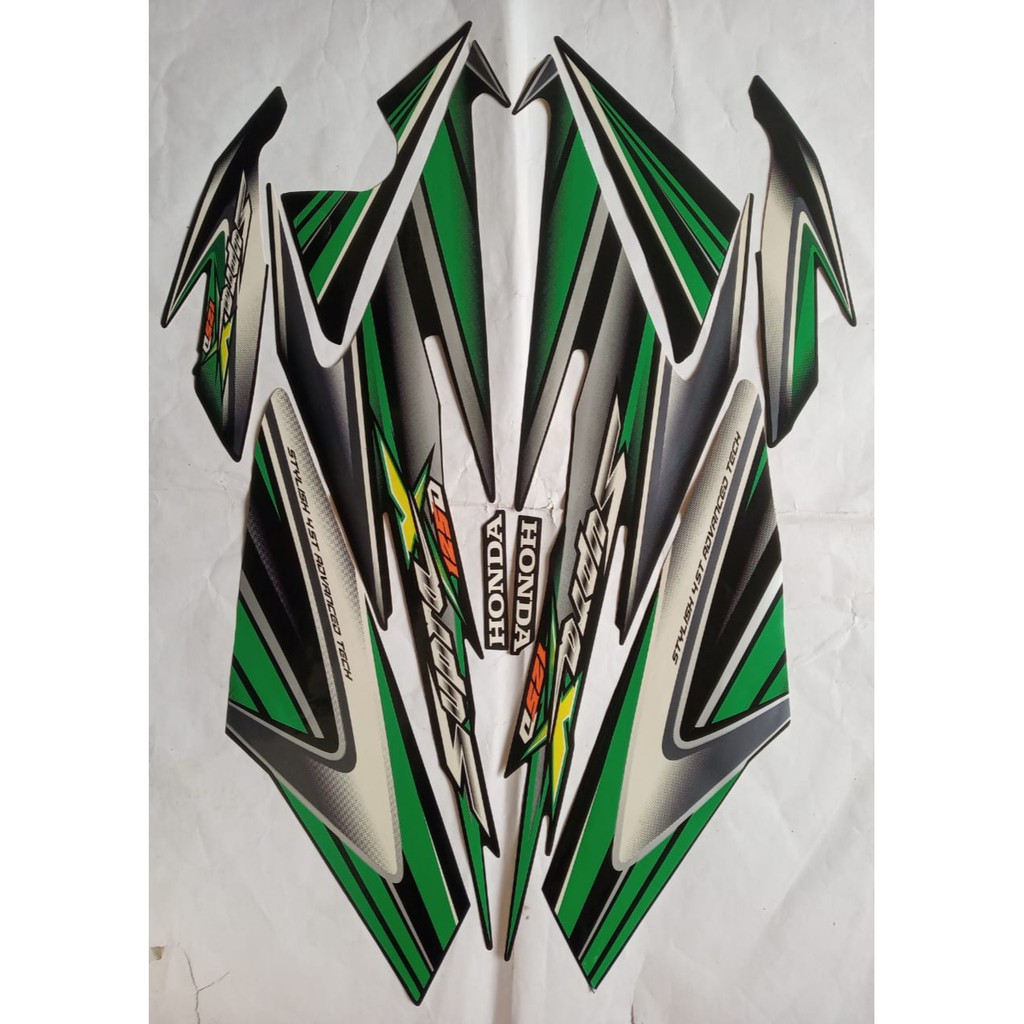 stiker striping honda supra x 125D 2006
