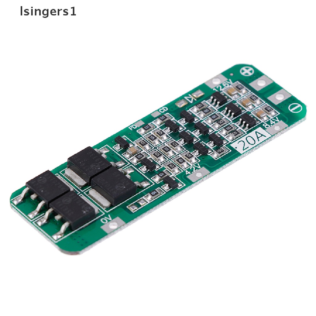 (lsingers1) Papan PCB BMS Pelindung Charger Baterai Lithium Li-ion 18650 3S 20A 12.6V