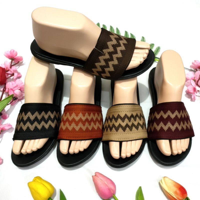 Sandal wanita rajut terbaru Felonie DH 01 kekinian trendy keren elegan murah