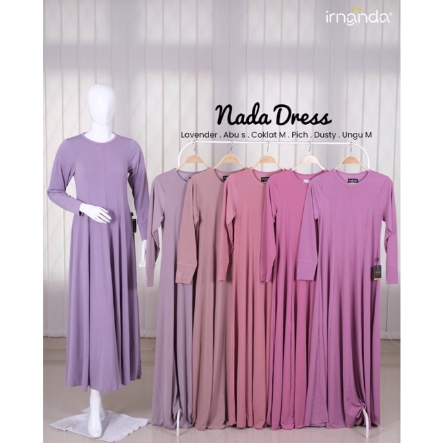 Gamis Nada - Gamis Jersey Korea - Gamis Polos Premium Original by:irnanda