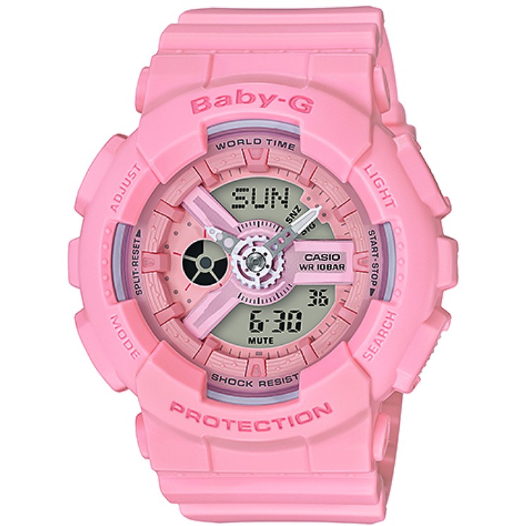 Casio Baby-G BA-110-4A2DR Water Resistant 200M Soft Pink Resin Band
